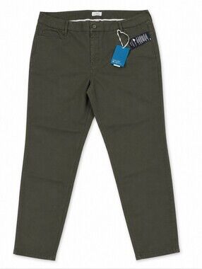 Market & Spruce Colored Skinny High Rise Jeans Olive Army Green Size 20 W